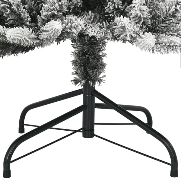 vidaXL Plastgran med 150 LEDs och snö 120 cm