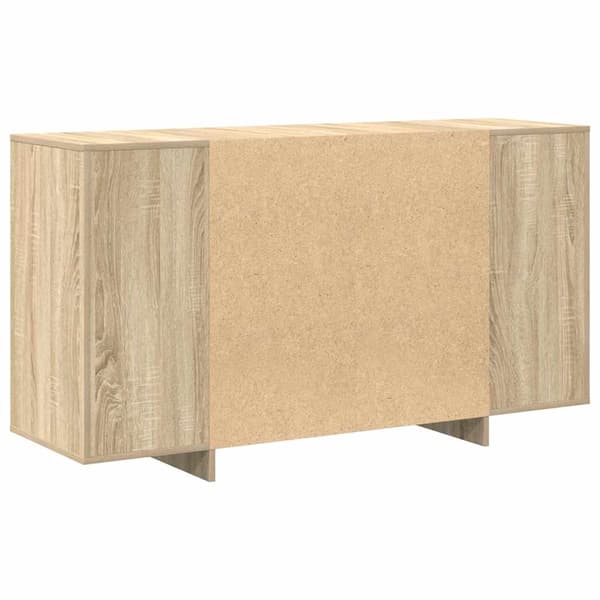vidaXL Serviesskap Sonoma eik 135 x 41 x 75 cm Konstruert tre