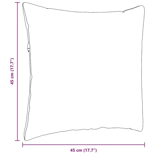 vidaXL Soffkuddar 2 st Blå 45 x 45 cm tyg