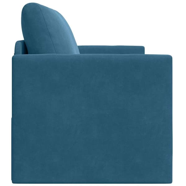 vidaXL Soffsäng 110cm Blå Sammet