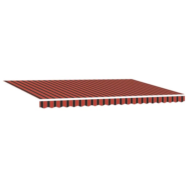 vidaXL Utfällbar markis Orange och Brunt 500 × 350 cm