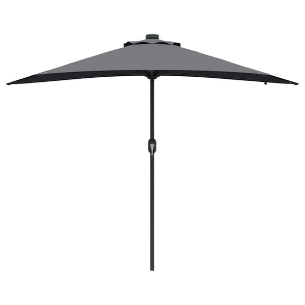 vidaXL Hageparasol Antrasitt 294 x 150 x 223 cm Polyester og stål