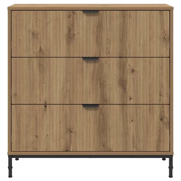 vidaXL Serviesskap Artisan Eik 79,5 x 33 x 82 cm Konstruert tre