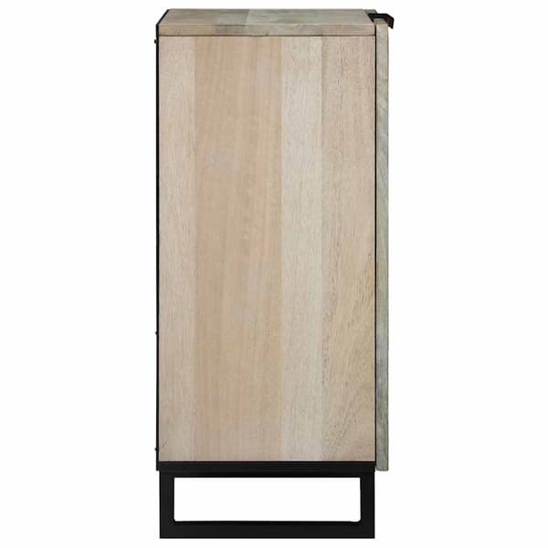 vidaXL Serviesskap Hvit 60 x 33,5 x 75 cm Massiv mango tre