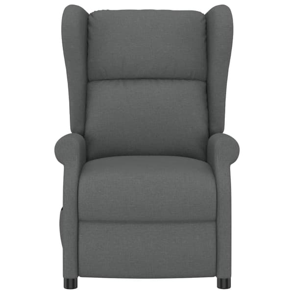 vidaXL Elektrisk reclinerfåtölj mörkgrå tyg