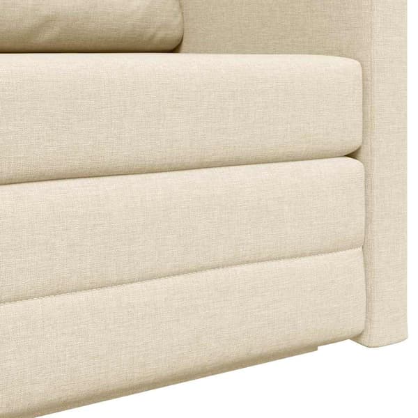 vidaXL Soffsäng 110cm Kräm tyg