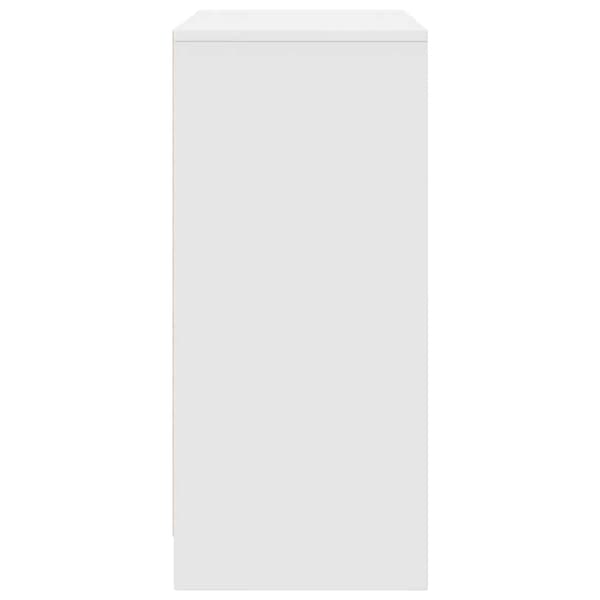 vidaXL Skoskap hvit 57x34x76 cm konstruert tre