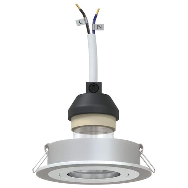 vidaXL Spotlight Silver 9 x 9 x 2 cm Aluminium