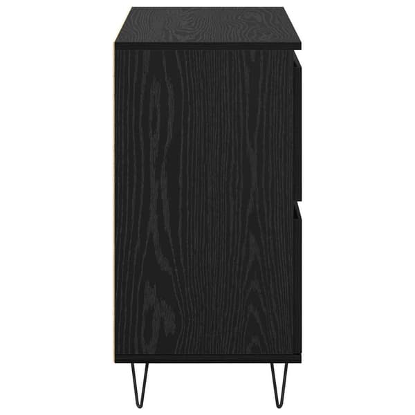 vidaXL Sideboard Svart Ek 60 x 35 x 70 cm