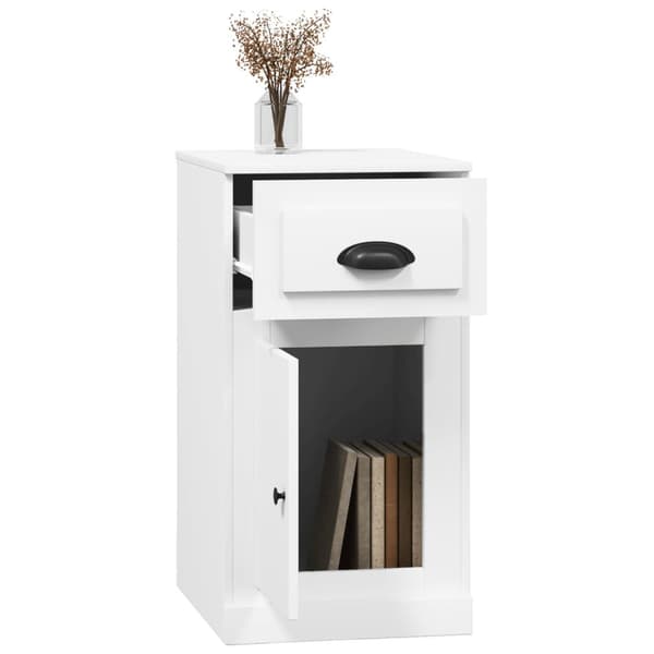 vidaXL Sidoskåp vit 40x50x75 cm konstruerat trä