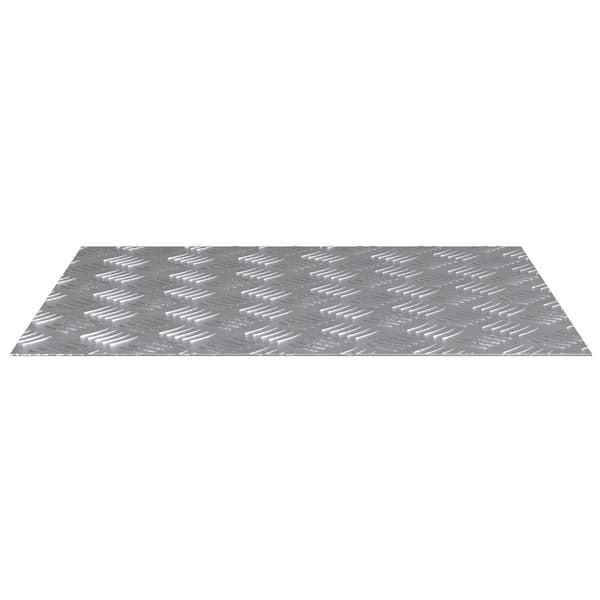 vidaXL Trinn Rektangulær 2 pcs sølv 60 x 50 cm Aluminium