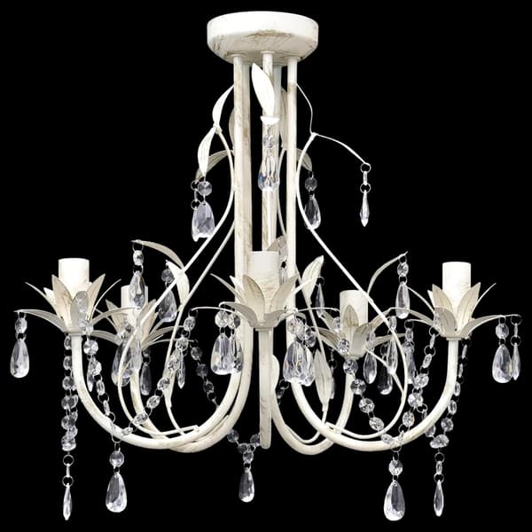vidaXL Taklampe/lysekrone elegant 5 stikkontakter