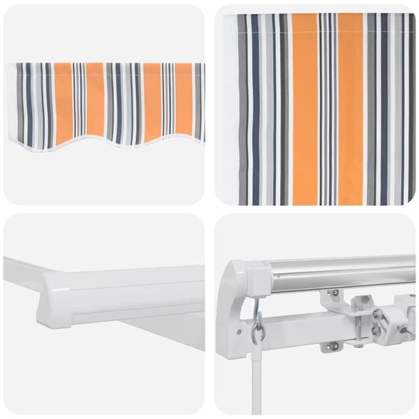 vidaXL Markis Flerfärgsdesign 300 x 250 x 165 cm Polyester