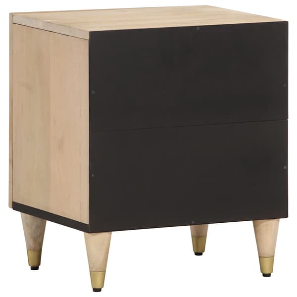 vidaXL Nattbord 2 stk 40x33x46 cm heltre mango