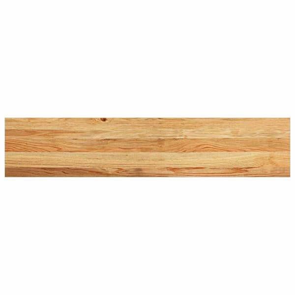 vidaXL Trappstegsmattor 4 pcs ljusbrun 120x25x2 cm massiv ek