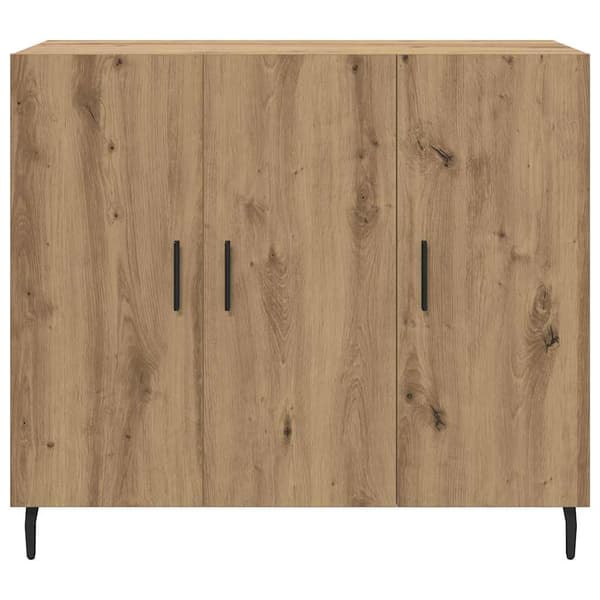 vidaXL Serviesskap Artisan Eik 90 x 34 x 80 cm Konstruert tre