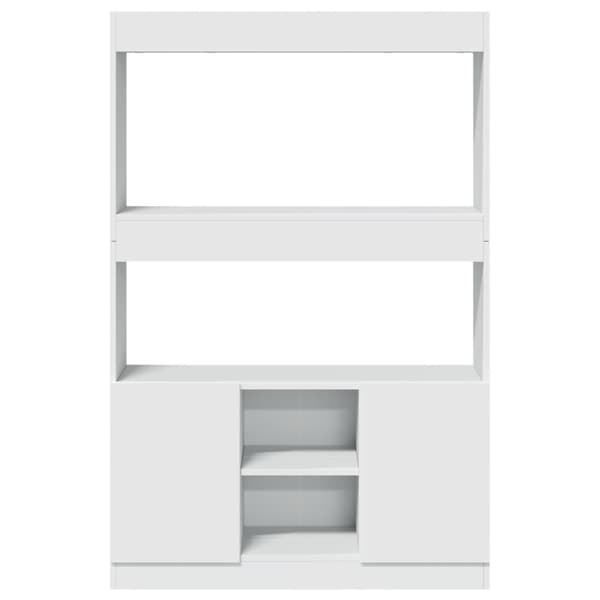 vidaXL Highboard hvit 92x33x140 cm konstruert tre