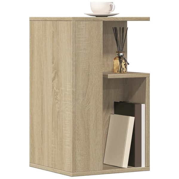 vidaXL Sidebord sonoma eik 35x35x60 cm konstruert tre