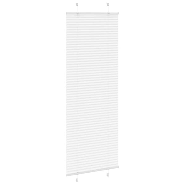 vidaXL Plisserad persienn vit 80x200 cm tyg bredd 79,4 cm polyester