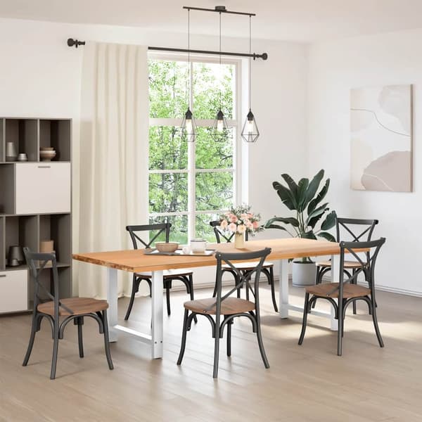 vidaXL Soffbordsben vit 2 st 80x(72-73) cm stål
