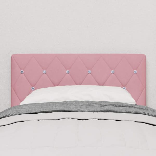 vidaXL Huvudgavel Rosa 80 cm Sammet