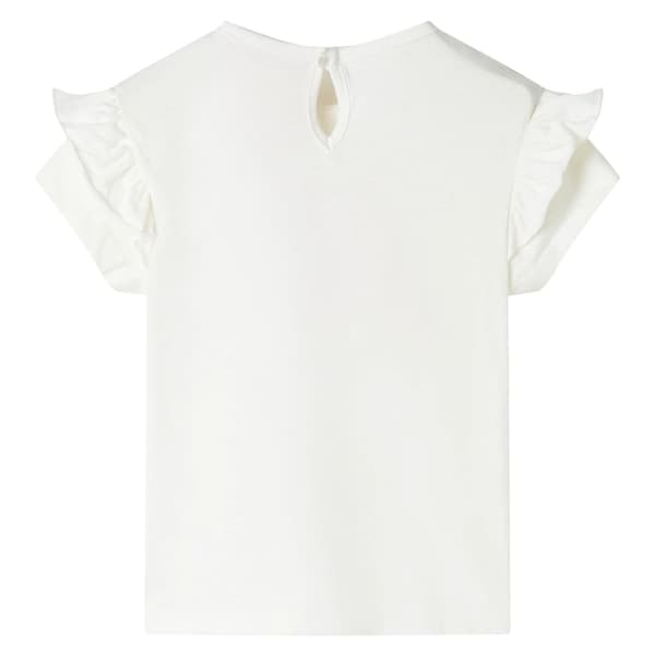 vidaXL T-shirt för barn ecru 116