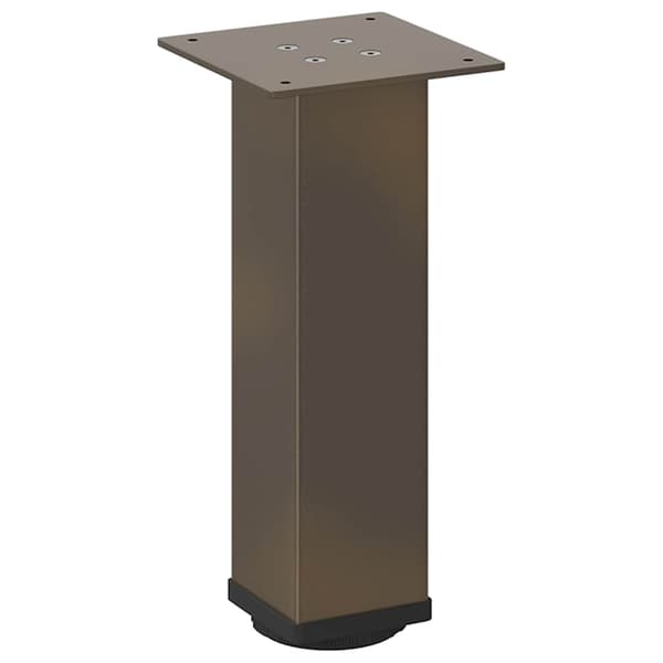 vidaXL Soffbordsben 4 st naturstål 42-44 cm stål