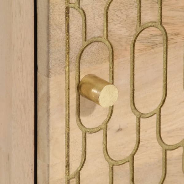 vidaXL Nattbord 2 stk 40x33x46 cm heltre mango