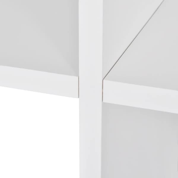 vidaXL Bokhylle 107 cm hvit