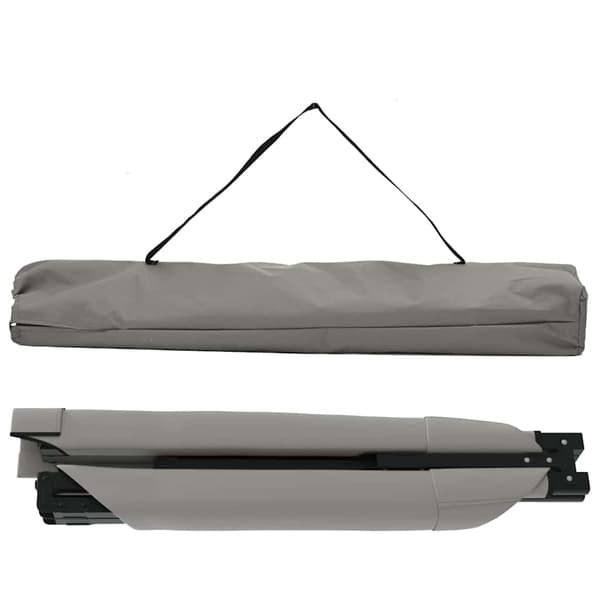 vidaXL Fällbar Camping Säng Grå 193 x 69 x 45 cm Oxford tyg
