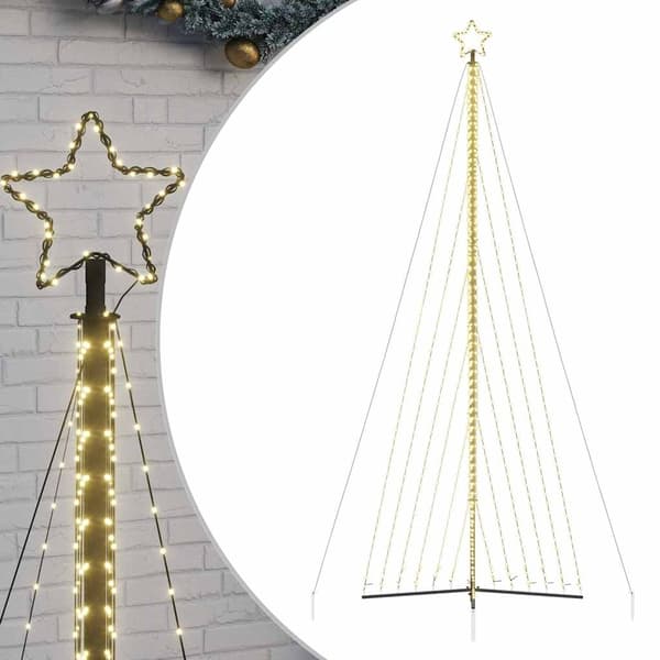 vidaXL LED julgran 789 LEDs varmvit 476 cm