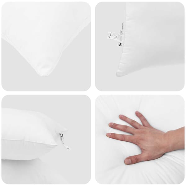 vidaXL Vinter Täcke med kudde 3 pcs Vit Mikrofiber