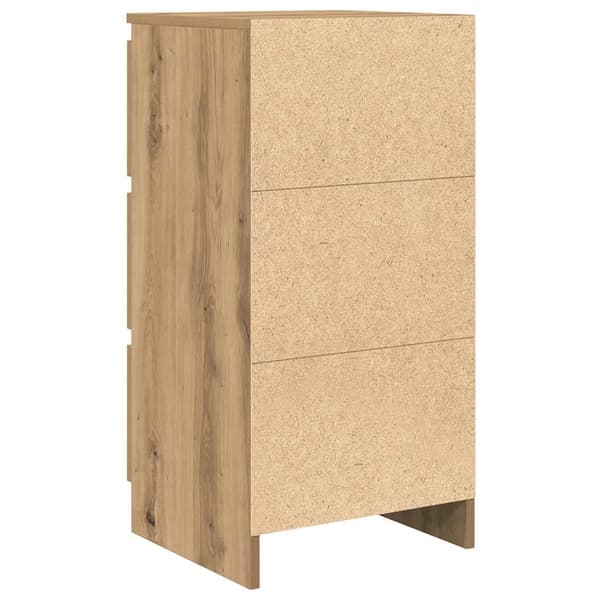 vidaXL Skjenk artisan eik 37,5x35x76 cm konstruert tre