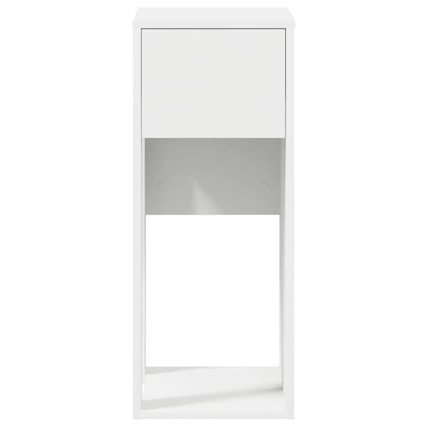 vidaXL Datorstativ med låda vit 30x44x74 cm