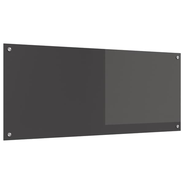 vidaXL Köksskydd Mörkgrå 120 x 50 cm härdat glas