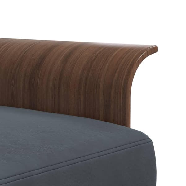 vidaXL L-formad bäddsoffa mörkgrå 279x140x70 cm sammet