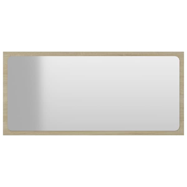 vidaXL Baderomsspeil sonoma eik 80x1,5x37 cm sponplate