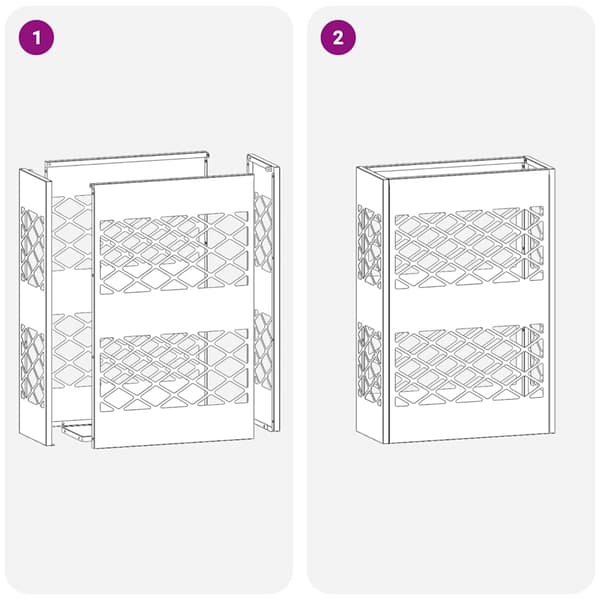 vidaXL Parasollstativ Rosa 28 x 12 x 41 cm Stål