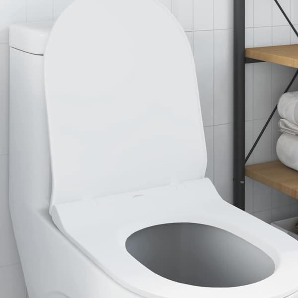 vidaXL Toalett egnet for sete Hvit 50 x 36 x 5 cm Polypropen
