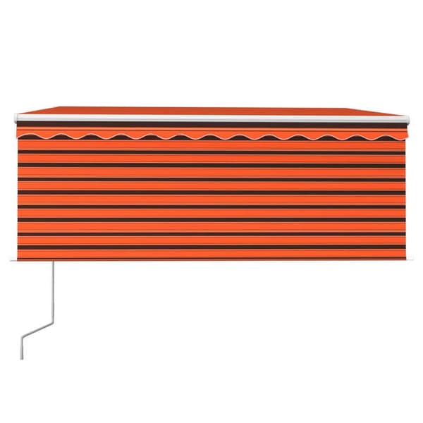 vidaXL Automatisk markis vindsensor rullgardin LED 3,5x2,5m