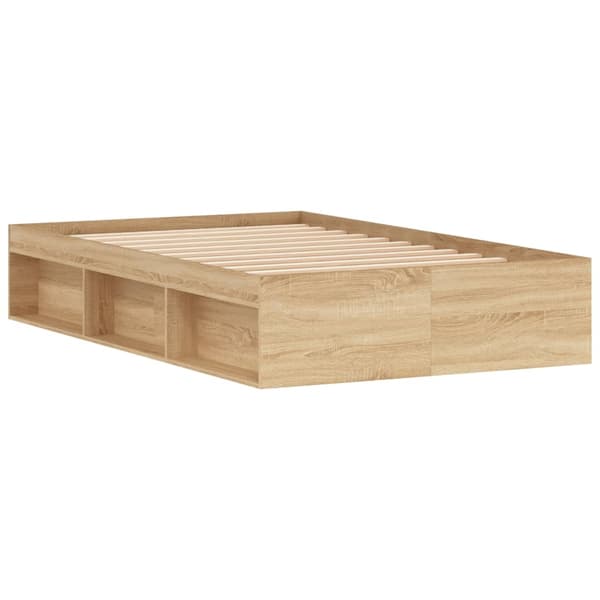vidaXL Sengeramme sonoma eik 120x190 cm