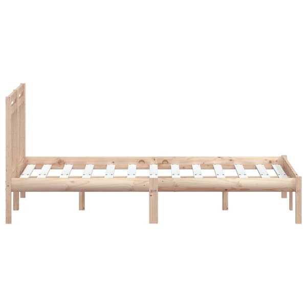 vidaXL Sengeramme 135x190 cm Double heltre