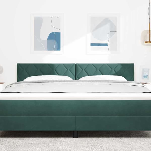 vidaXL Huvudgavel Mörkgrön 180 cm Sammet