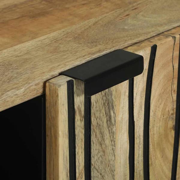 vidaXL Skap Brun 90 x 33 x 75 cm heltre mango