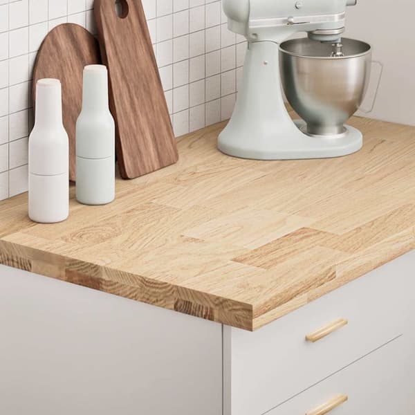 vidaXL Kjøkken benkeplate rektangulær 100x63,5x4 cm heltre eik