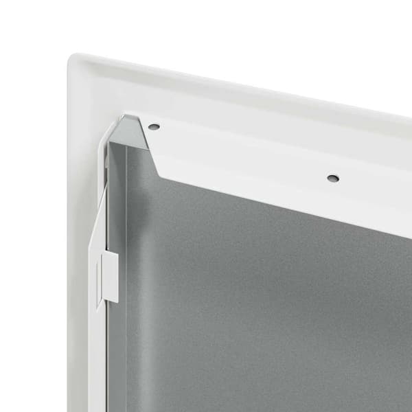 vidaXL Åtkomstpanel Vit 43 x 33 x 3 cm Stål