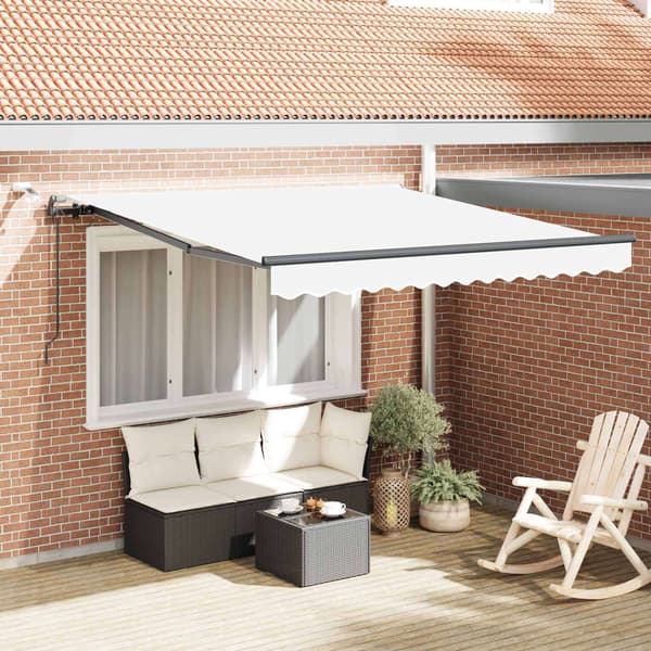 vidaXL Markisduk med Vit 300 x 250 cm Polyester