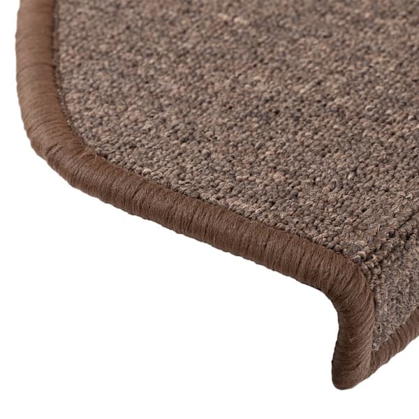 vidaXL Trappstegsmattor 10 st 65x24x4 cm kaffebrun