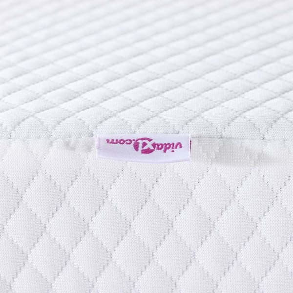vidaXL Madrasskydd Vit 90 x 200 cm Jacquard tyg