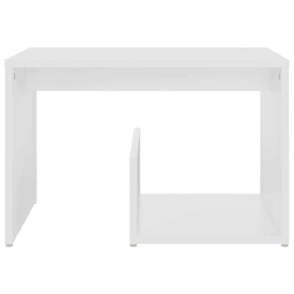 vidaXL Sidebord hvit 59x36x38 cm sponplate